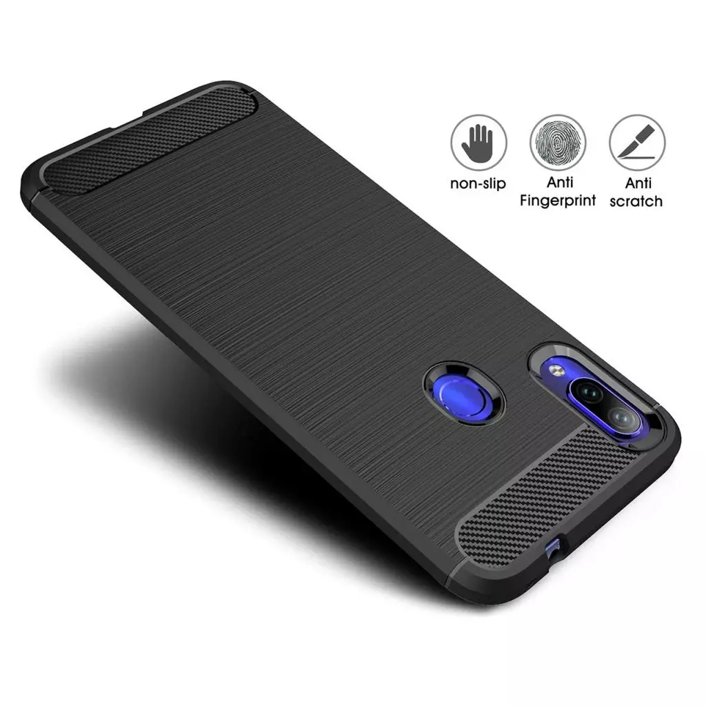 Чехол для моб. телефона Laudtec для Xiaomi Redmi Note 7 Carbon Fiber (Black) (LT-XRN7) - 2