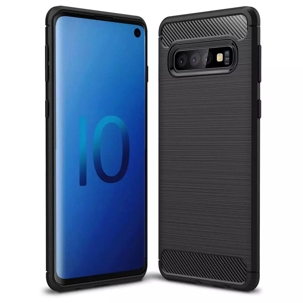 Чехол для моб. телефона Laudtec для SAMSUNG Galaxy S10 Carbon Fiber (Black) (LT-GS10B)