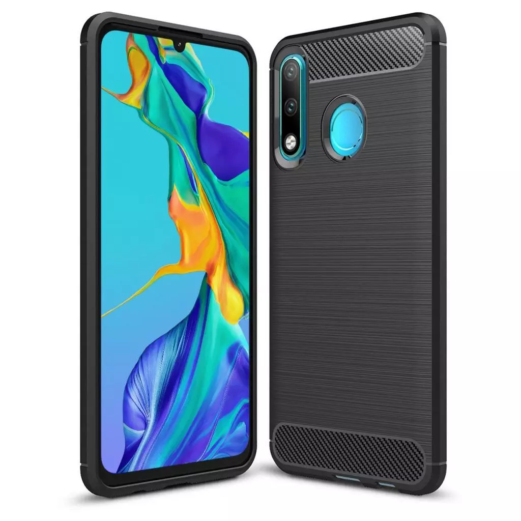 Чехол для моб. телефона Laudtec для Huawei P30 Lite Carbon Fiber (Black) (LT-P30LB)