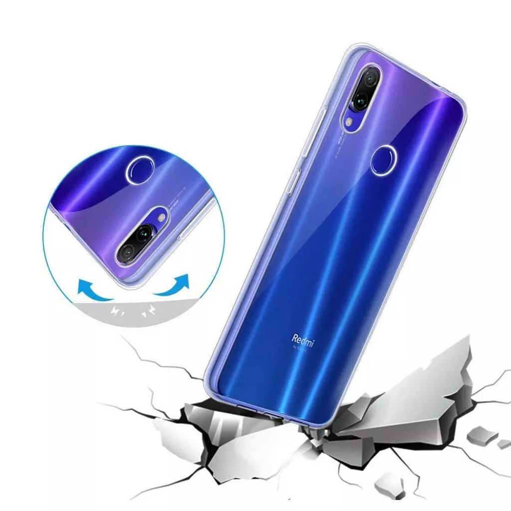 Чехол для моб. телефона Laudtec для Xiaomi Redmi Note 7 Clear tpu (Transperent) (LC-XRN7) - 8