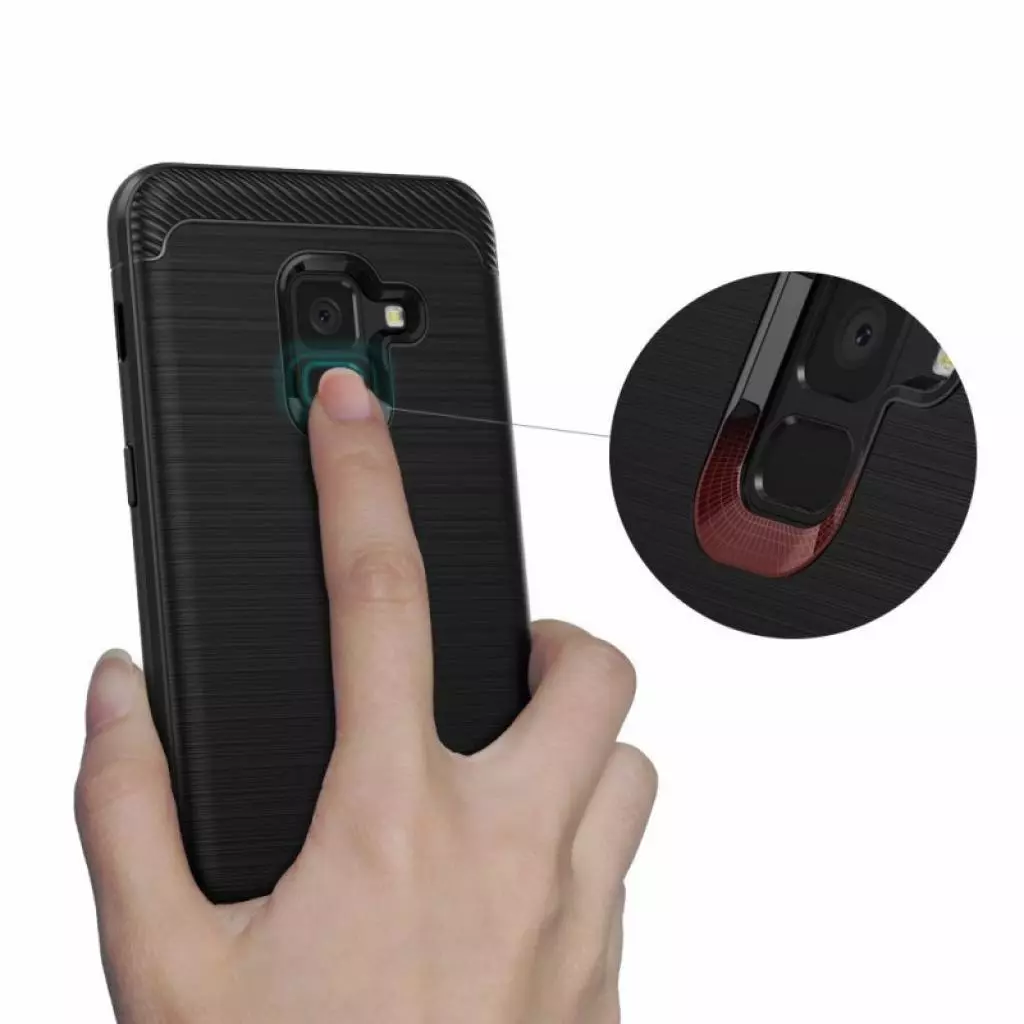 Чехол для моб. телефона Ringke Onyx Samsung Galaxy A8 Plus 2018 Black (RCS4425) - 2