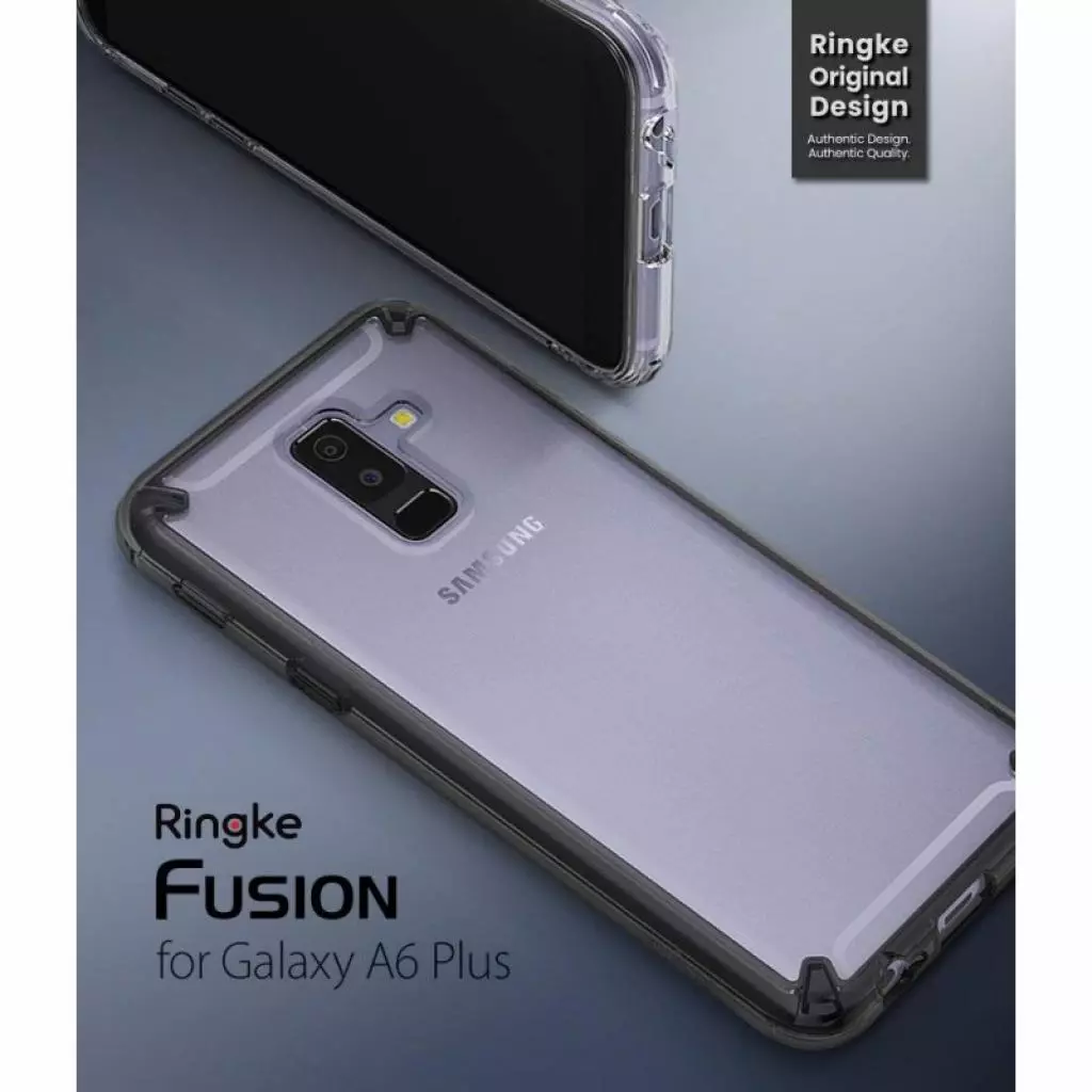 Чехол для моб. телефона Ringke Fusion Samsung Galaxy A6 Plus Smoke Black (RCS4440) - 3