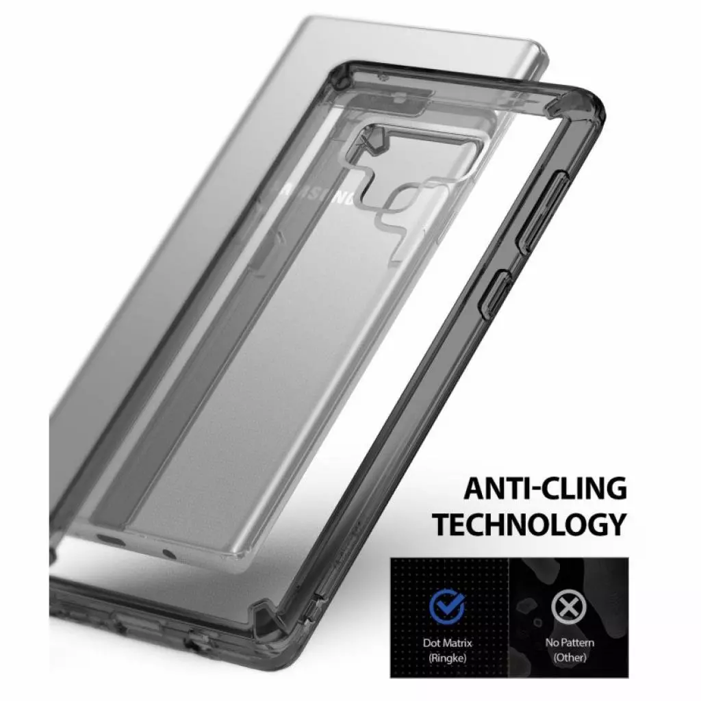 Чехол для моб. телефона Ringke Fusion Samsung Galaxy Note 9 Smoke Black (RCS4458) - 1 Чехол для моб. телефона Ringke Fusion Samsung Galaxy Note 9 Smoke Black (RCS4458) - 1