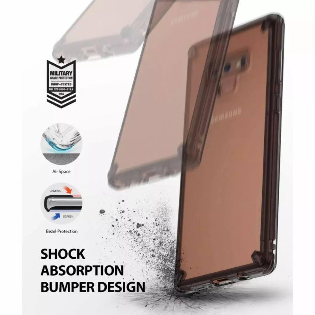 Чехол для моб. телефона Ringke Fusion Samsung Galaxy Note 9 Smoke Black (RCS4458) - 3 Чехол для моб. телефона Ringke Fusion Samsung Galaxy Note 9 Smoke Black (RCS4458) - 3