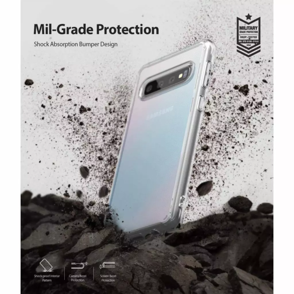 Чехол для моб. телефона Ringke Fusion Samsung Galaxy S10 Plus Clear (RCS4516) - 1