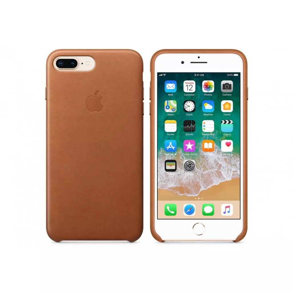 Чехол для моб. телефона Apple iPhone 8 Plus / 7 Plus Leather Case - Saddle Brown (MQHK2ZM/A)