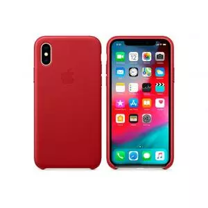 Чехол для моб. телефона Apple iPhone XS Leather Case - (PRODUCT)RED, Model (MRWK2ZM/A)