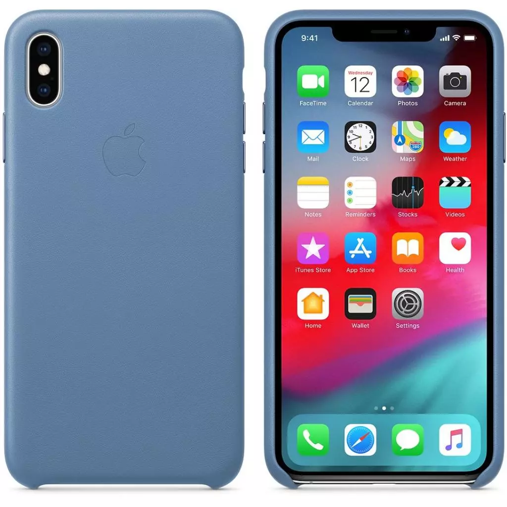 Чехол для моб. телефона Apple iPhone XS Max Leather Case - Cornflower (MVFX2ZM/A)