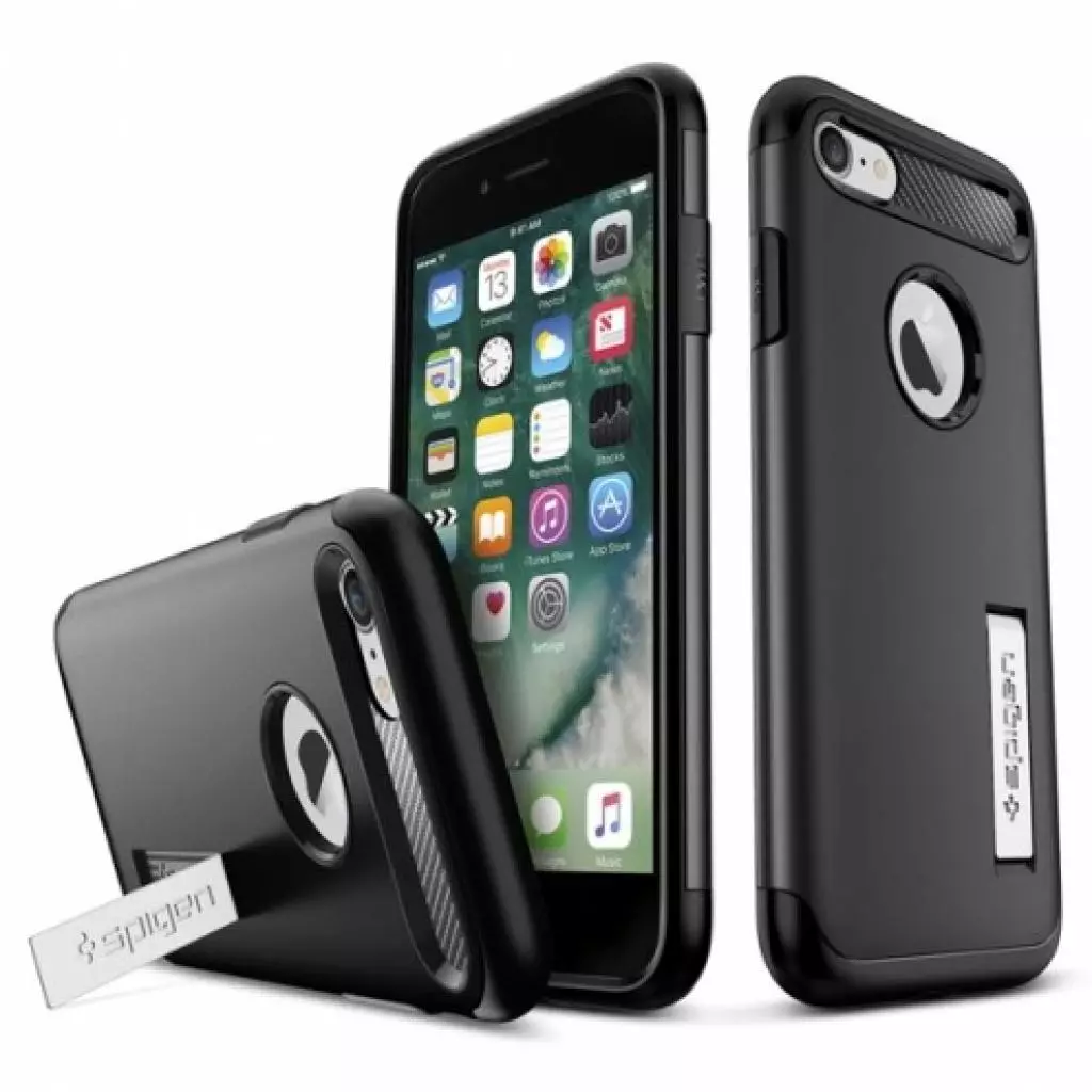 Чехол для моб. телефона Spigen iPhone 8/7 Slim Armor Black (042CS20647) - 4 Чехол для моб. телефона Spigen iPhone 8/7 Slim Armor Black (042CS20647) - 4