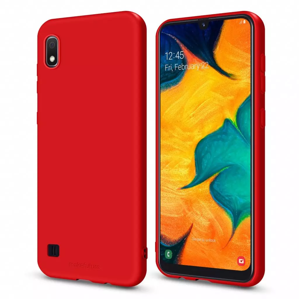 Чехол для моб. телефона MakeFuture Flex Case (Soft-touch TPU) Samsung A10 Red (MCF-SA105RD) - 3 Чехол для моб. телефона MakeFuture Flex Case (Soft-touch TPU) Samsung A10 Red (MCF-SA105RD) - 3