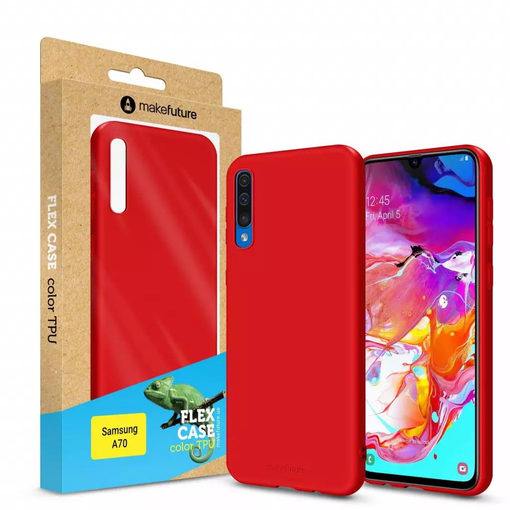 Чехол для моб. телефона MakeFuture Flex Case (Soft-touch TPU) Samsung A70 Red (MCF-SA705RD)