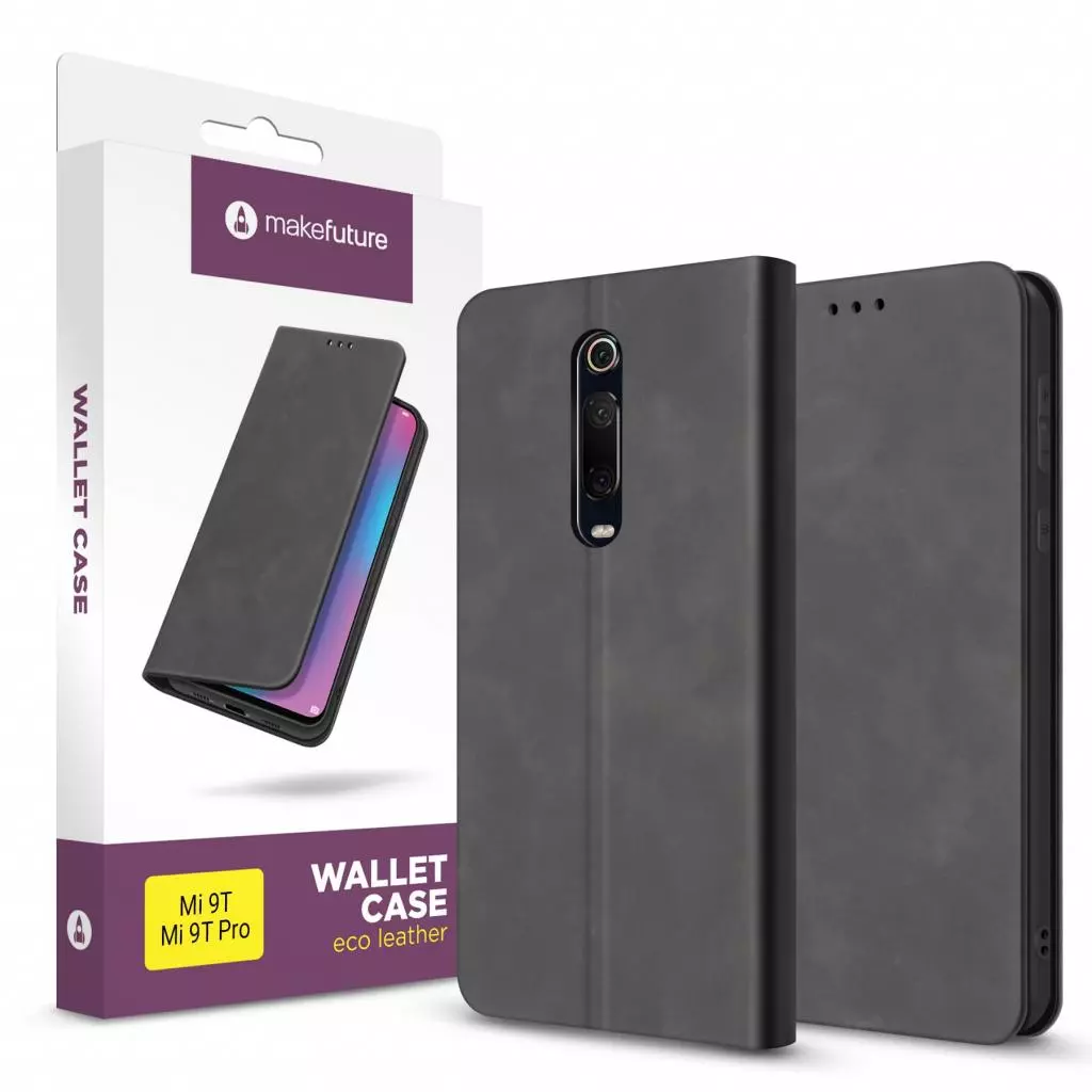 Чехол для моб. телефона MakeFuture Wallet Case (ECO Leather) Xiaomi Mi 9T/9T Pro Black (MCW-XM9TBK)