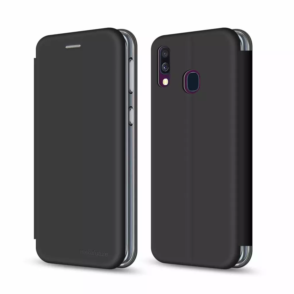 Чехол для моб. телефона MakeFuture Flip Case (Soft-Touch PU) Samsung A40 Black (MCP-SA405BK) - 1