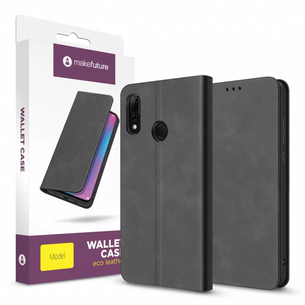 Чехол для моб. телефона MakeFuture Wallet Case (ECO Leather) Samsung S10 Plus Black (MCW-SS10PBK)