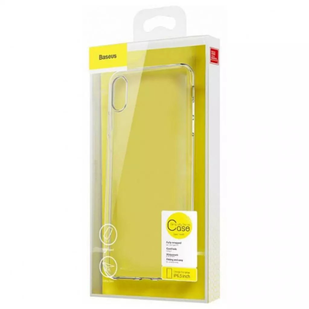 Чехол для моб. телефона Baseus iPhone XS Max Simplicity basic, TR Black (ARAPIPH65-B01) - 4 Чехол для моб. телефона Baseus iPhone XS Max Simplicity basic, TR Black (ARAPIPH65-B01) - 4