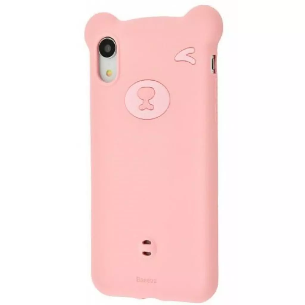 Чехол для моб. телефона Baseus iPhone XR Bear Silicone, Pink (WIAPIPH61-BE04)