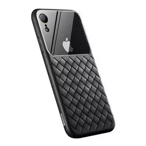 Чехол для моб. телефона Baseus iPhone XR Glass & Weaving, Black (WIAPIPH61-BL01)