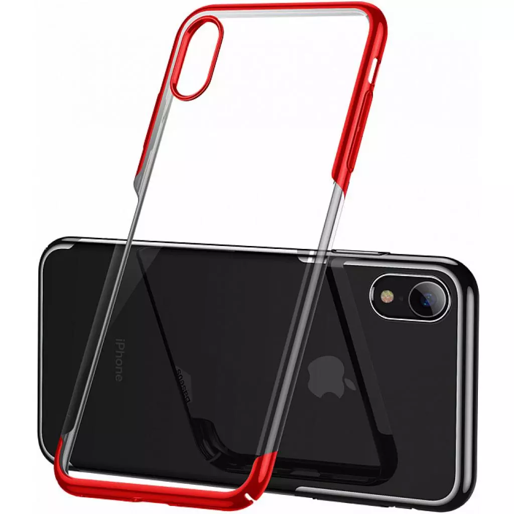 Чехол для моб. телефона Baseus iPhone XR Glitter, Red (WIAPIPH61-DW09) - 1