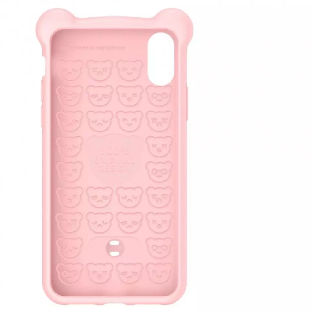 Чехол для моб. телефона Baseus iPhone XS Max Bear Silicone, Pink (WIAPIPH65-BE04) - 1 Чехол для моб. телефона Baseus iPhone XS Max Bear Silicone, Pink (WIAPIPH65-BE04) - 1