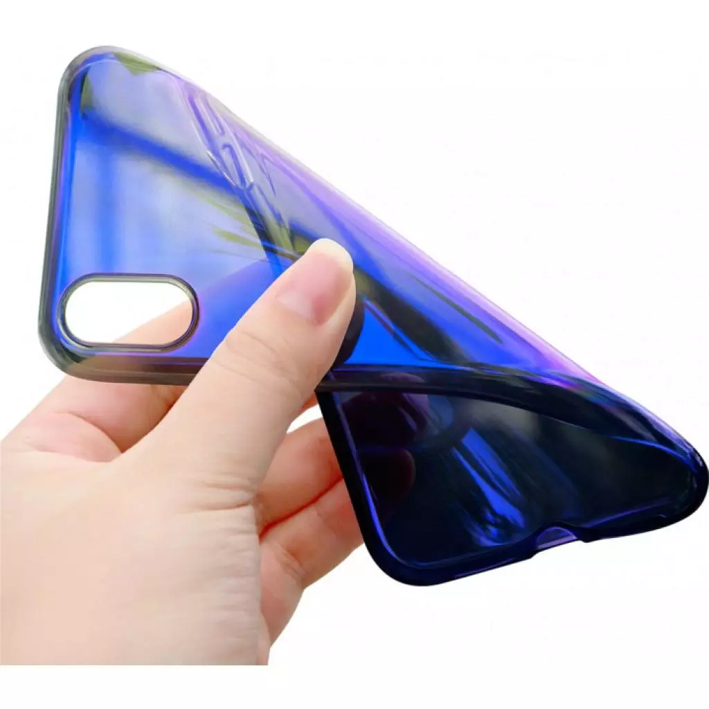 Чехол для моб. телефона Baseus iPhone XS Max Glow, TR Black (WIAPIPH65-XG01) - 1