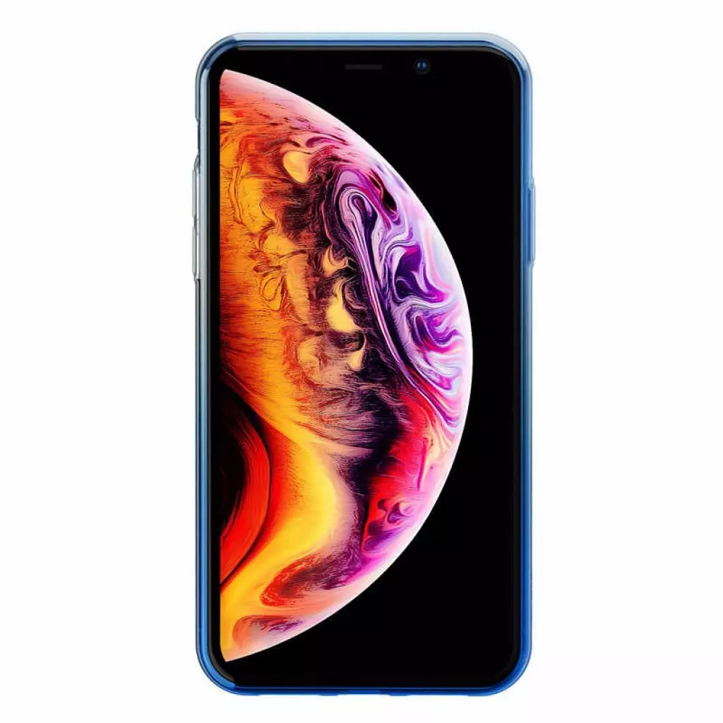Чехол для моб. телефона Baseus iPhone XS Max Glow, TR Blue (WIAPIPH65-XG03) - 1 Чехол для моб. телефона Baseus iPhone XS Max Glow, TR Blue (WIAPIPH65-XG03) - 1