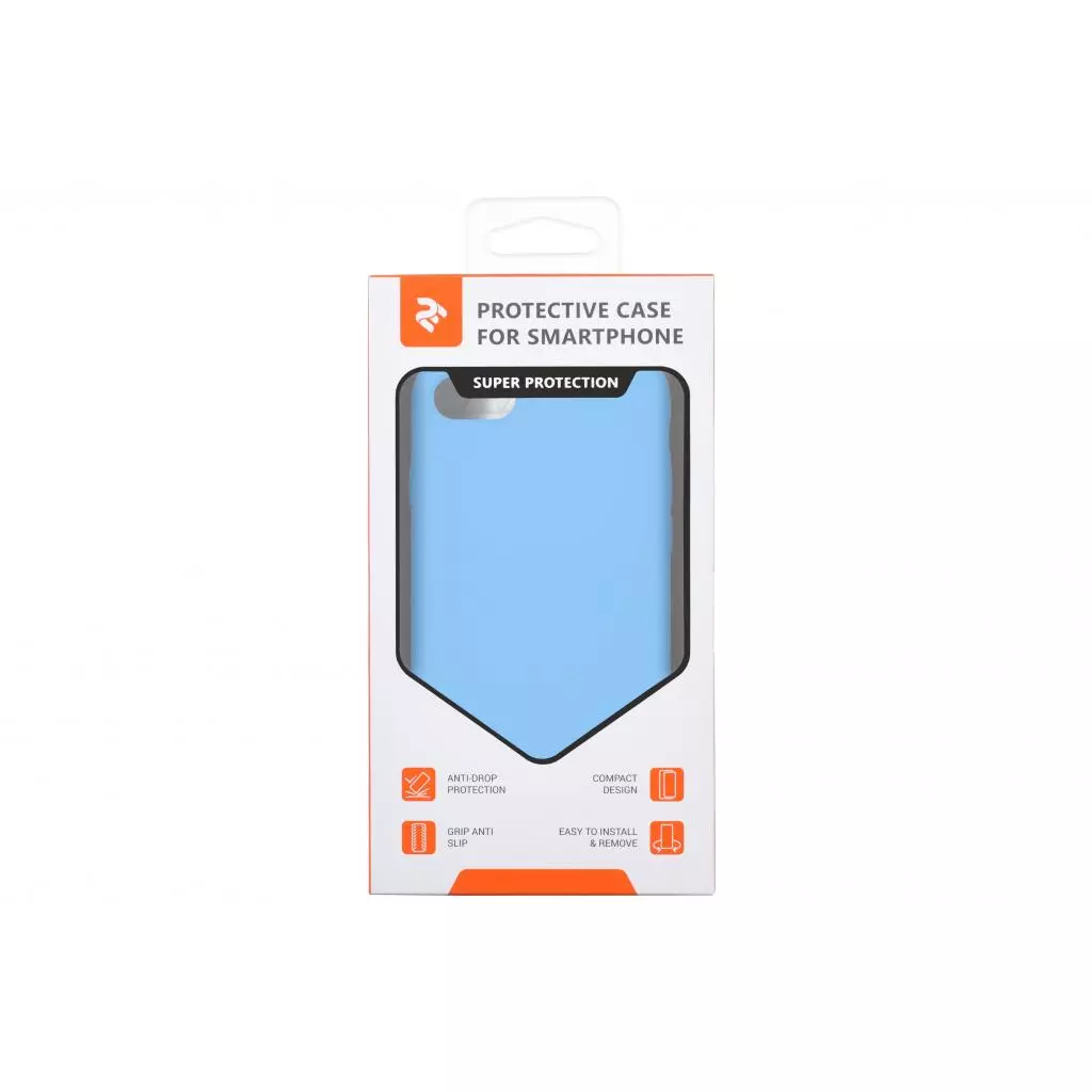 Чехол для моб. телефона 2E Apple iPhone 7/8, Liquid Silicone, Skyblue (2E-IPH-7/8-NKSLS-SKB) - 2