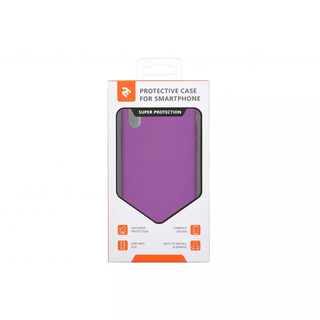 Чехол для моб. телефона 2E Apple iPhone XS, Liquid Silicone, Purple (2E-IPH-XS-NKSLS-P) - 2 Чехол для моб. телефона 2E Apple iPhone XS, Liquid Silicone, Purple (2E-IPH-XS-NKSLS-P) - 2