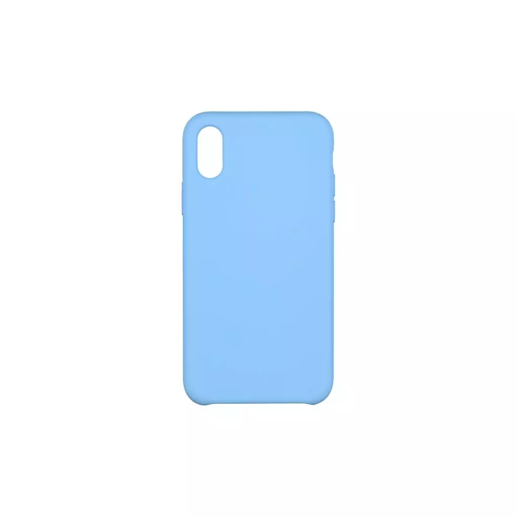 Чехол для моб. телефона 2E Apple iPhone XS, Liquid Silicone, Skyblue (2E-IPH-XS-NKSLS-SKB)