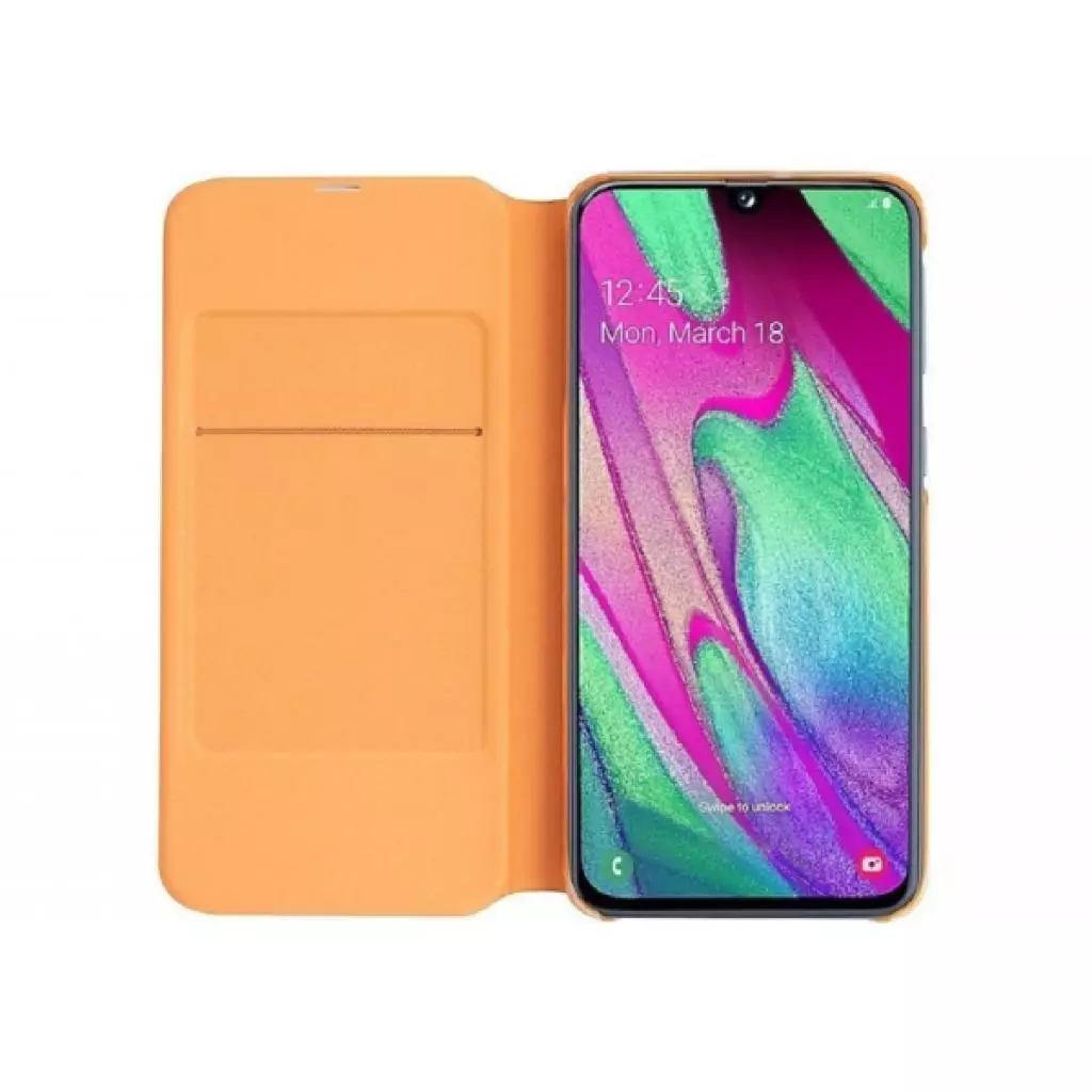 Чехол для моб. телефона Samsung Galaxy A40 (A405F) White Wallet Cover (EF-WA405PWEGRU) - 1
