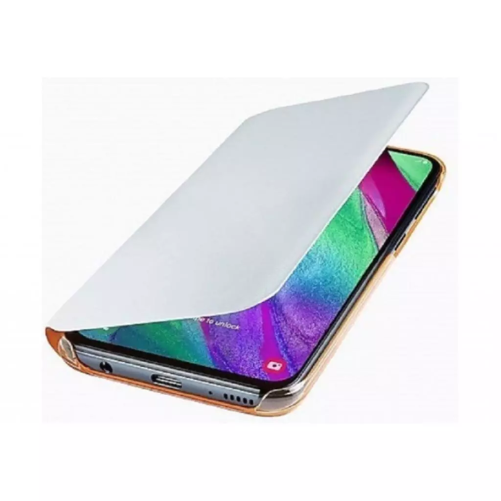 Чехол для моб. телефона Samsung Galaxy A40 (A405F) White Wallet Cover (EF-WA405PWEGRU) - 3