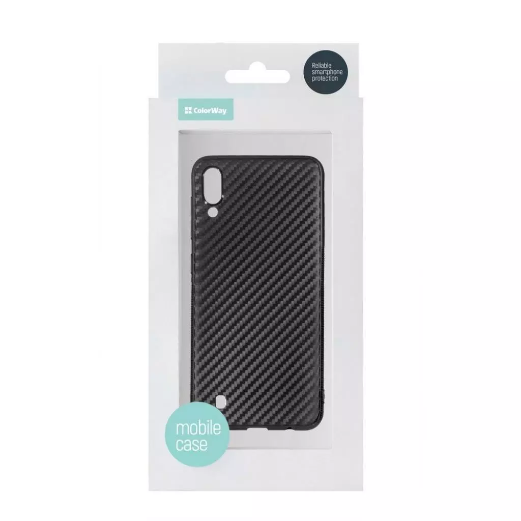 Чехол для моб. телефона ColorWay ColorWay TPU Сarbon для Samsung Galaxy M10 Black (CW-CTCBSGM105-BK) - 2 Чехол для моб. телефона ColorWay ColorWay TPU Сarbon для Samsung Galaxy M10 Black (CW-CTCBSGM105-BK) - 2