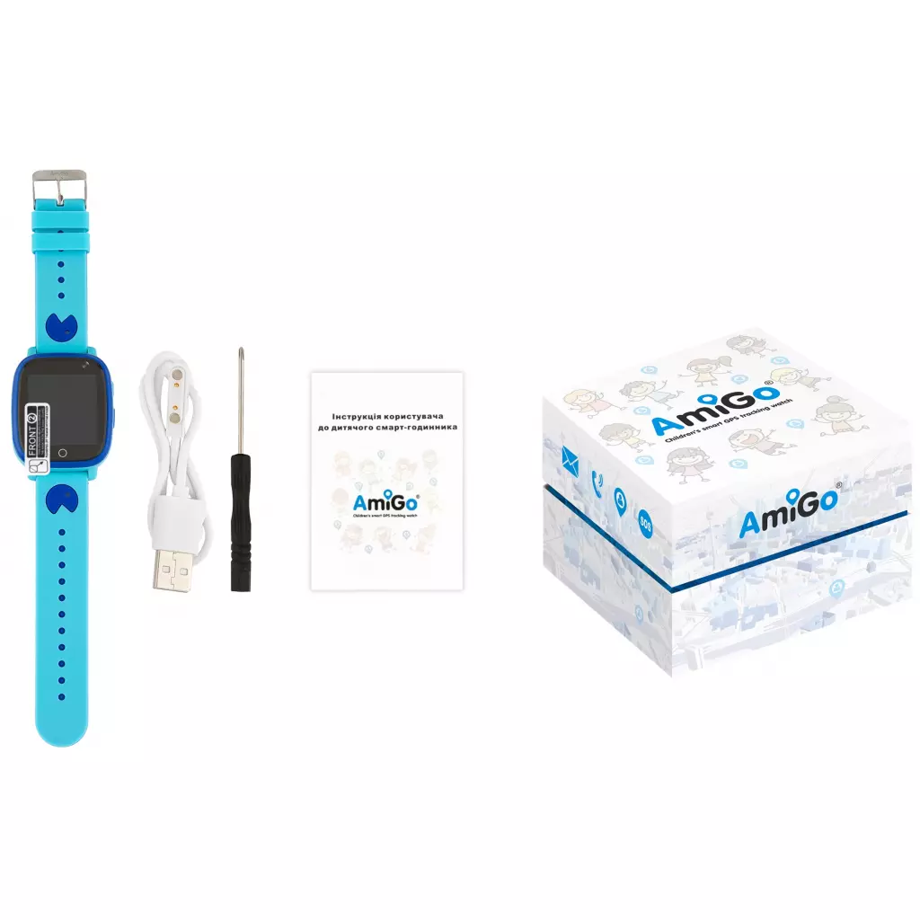 Смарт-часы Amigo GO001 iP67 Blue - 3 Смарт-часы Amigo GO001 iP67 Blue - 3