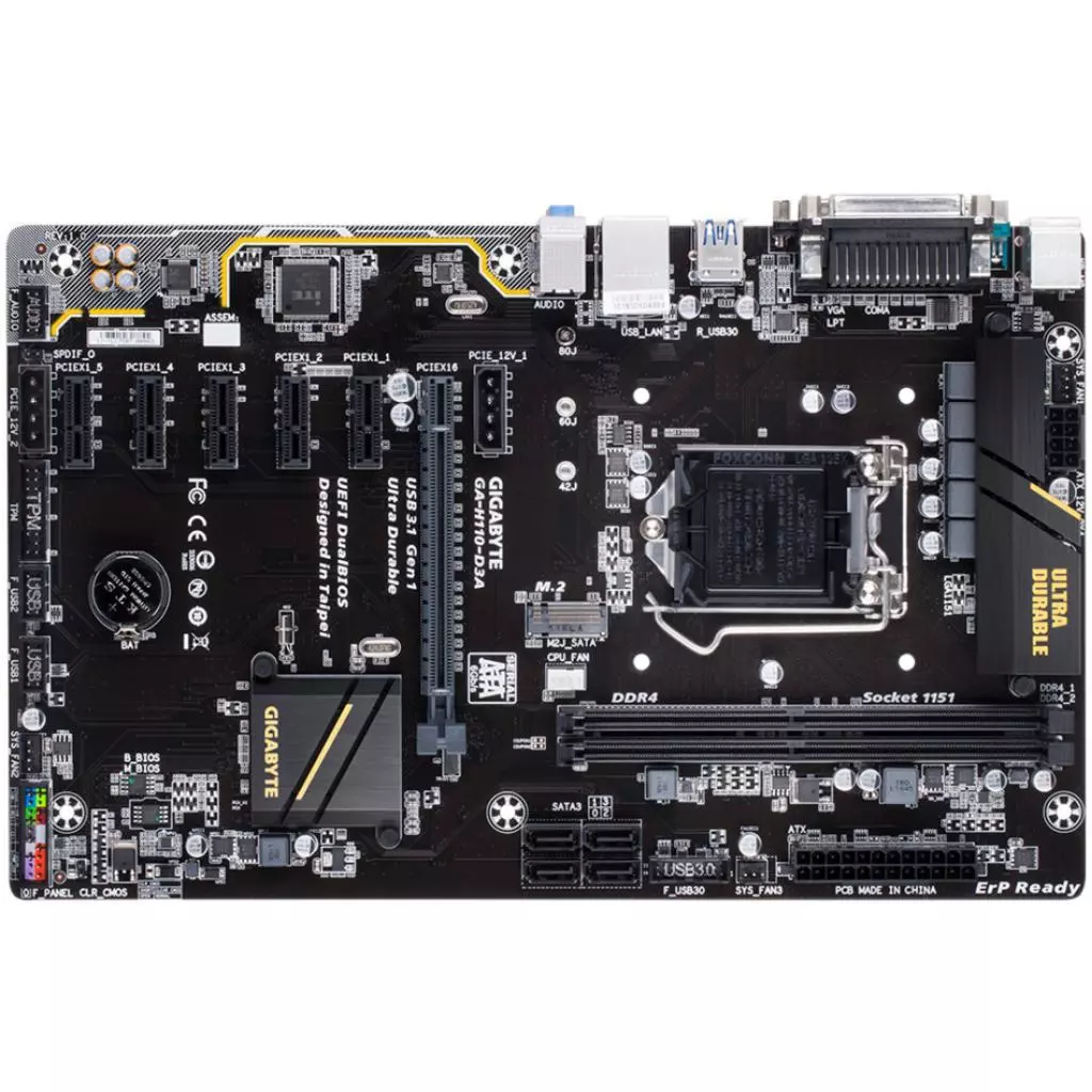 Материнская плата GIGABYTE GA-H110-D3A - 1 Материнская плата GIGABYTE GA-H110-D3A - 1