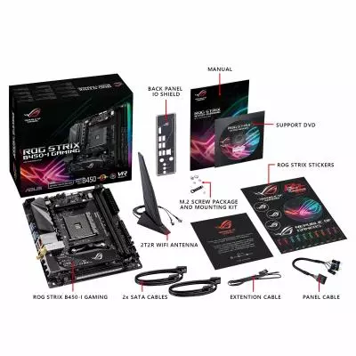 Материнская плата ASUS STRIX B450-I GAMING - 5 Материнская плата ASUS STRIX B450-I GAMING - 5