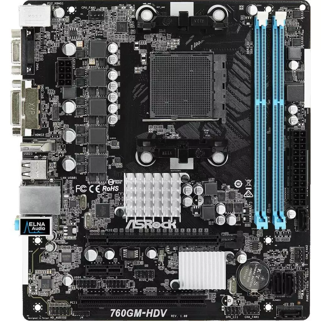 Материнская плата ASRock 760GM-HDV - 1