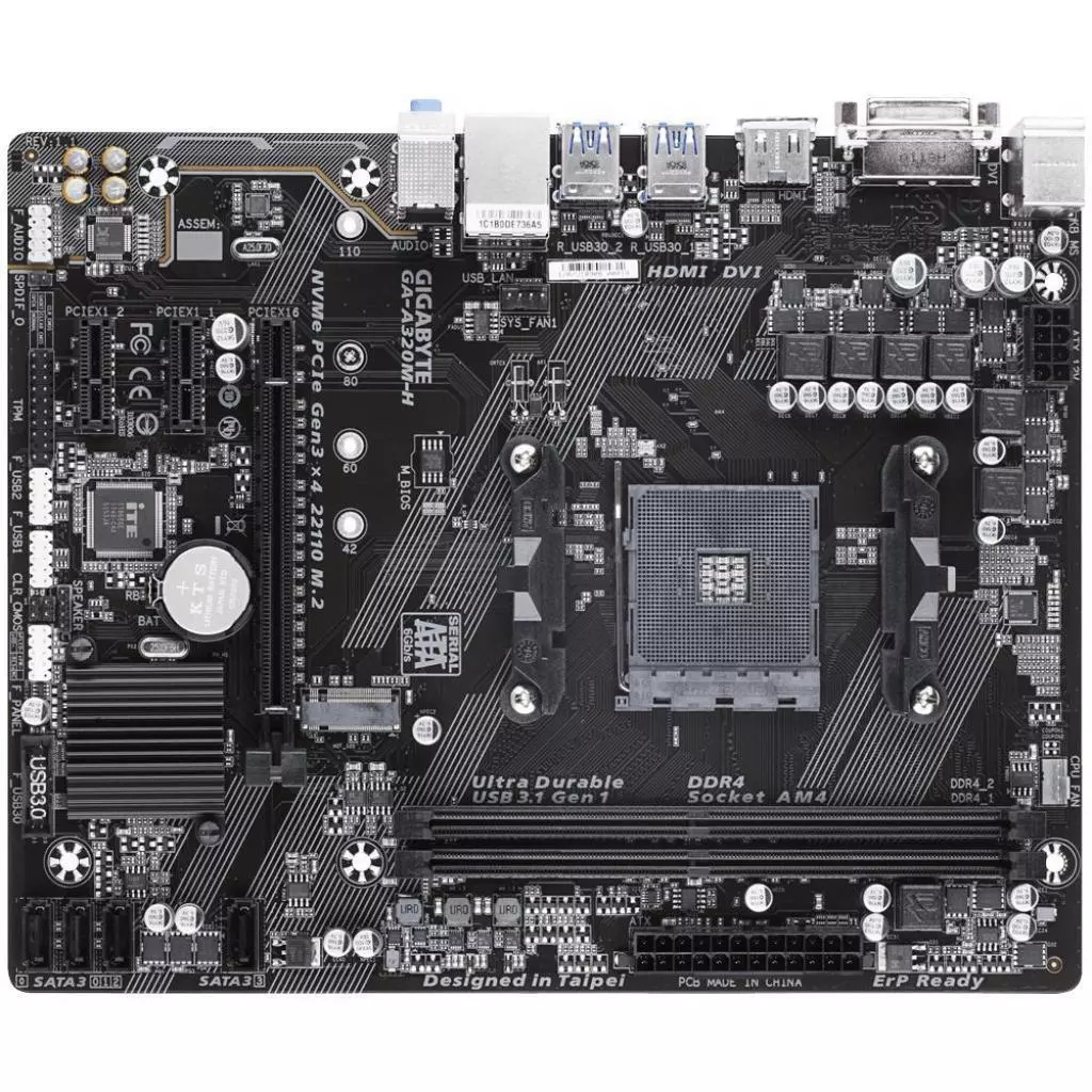 Материнская плата GIGABYTE GA-A320M-H - 1 Материнская плата GIGABYTE GA-A320M-H - 1