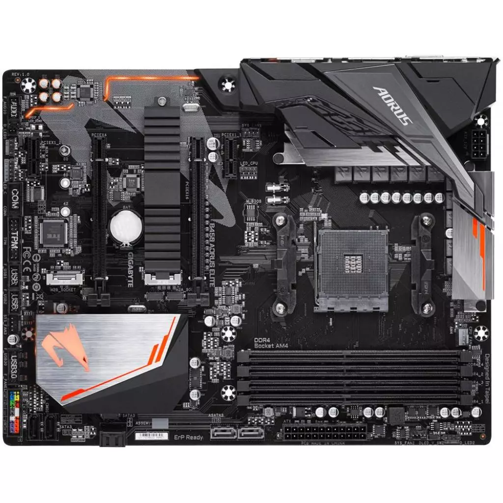 Материнская плата GIGABYTE B450 AORUS ELITE - 1
