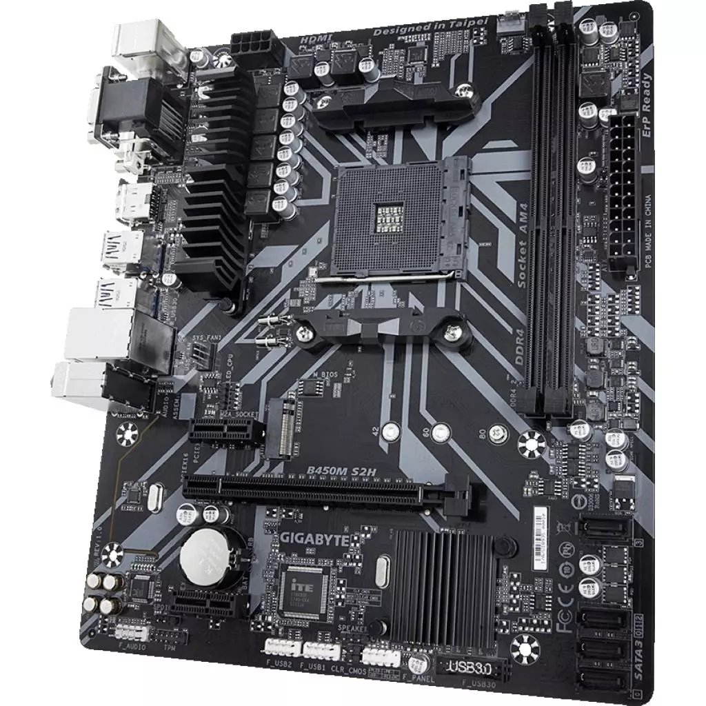 Материнская плата GIGABYTE B450M S2H - 3 Материнская плата GIGABYTE B450M S2H - 3