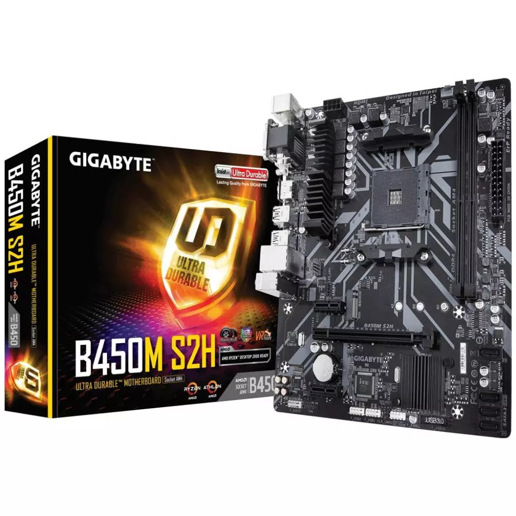 Материнская плата GIGABYTE B450M S2H