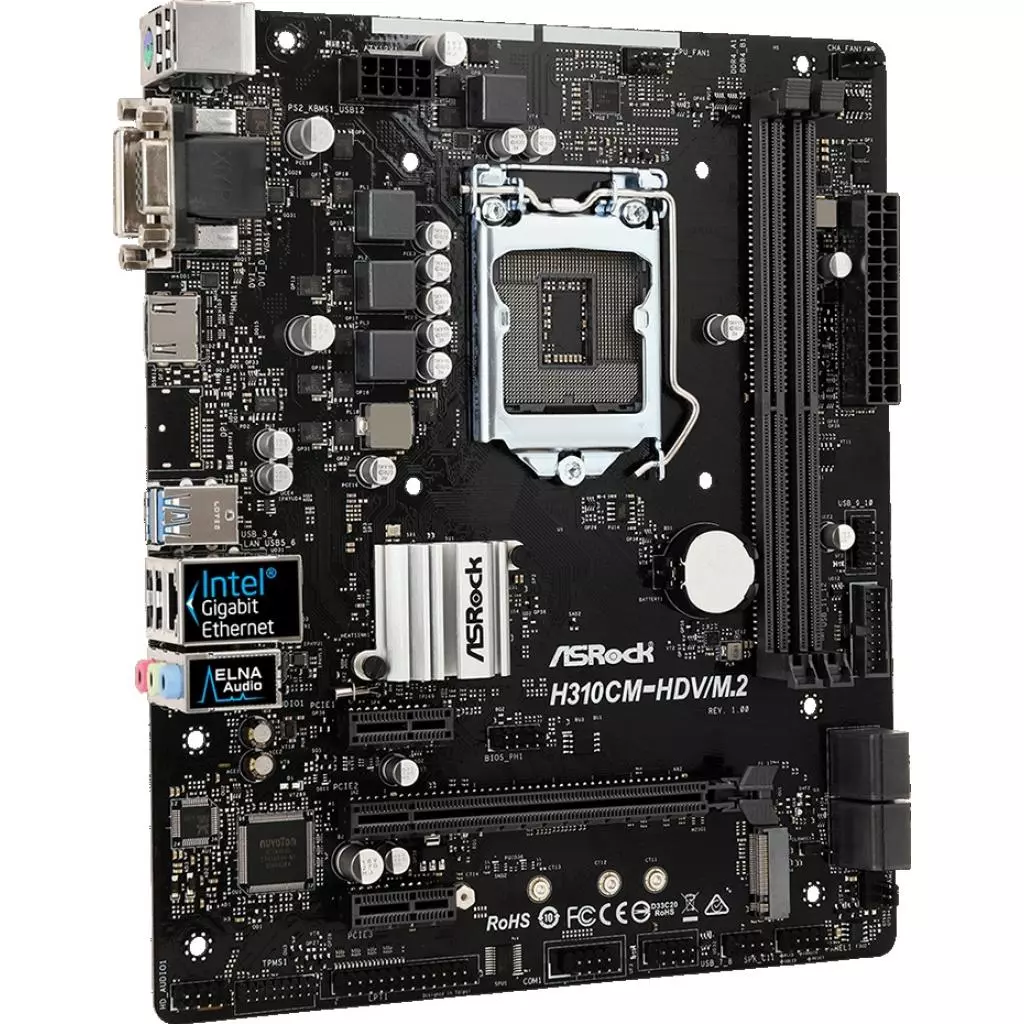 Материнская плата ASRock H310CM-HDV/M.2 - 2 Материнская плата ASRock H310CM-HDV/M.2 - 2