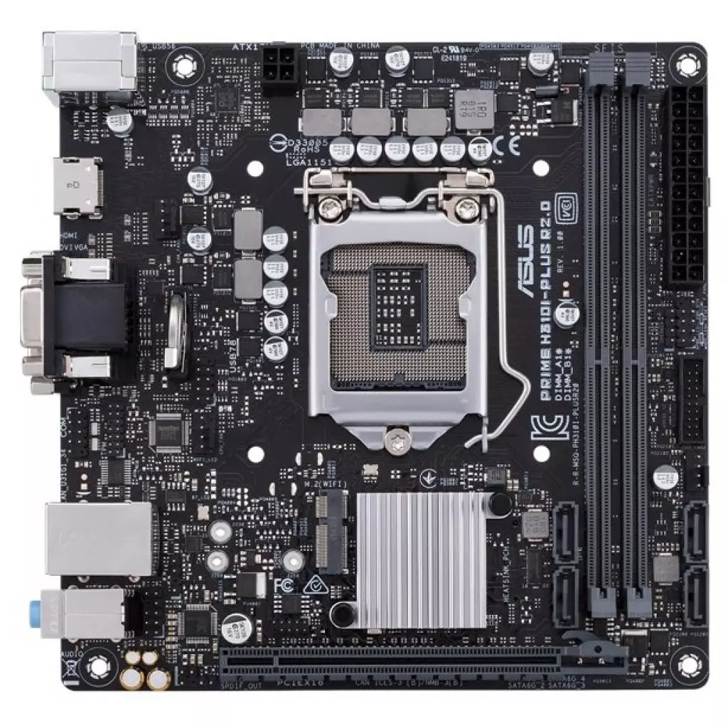Материнская плата ASUS PRIME H310I-PLUS R2.0/CSM - 1