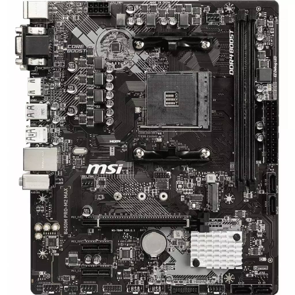 Материнская плата MSI B450M PRO-M2 MAX - 1