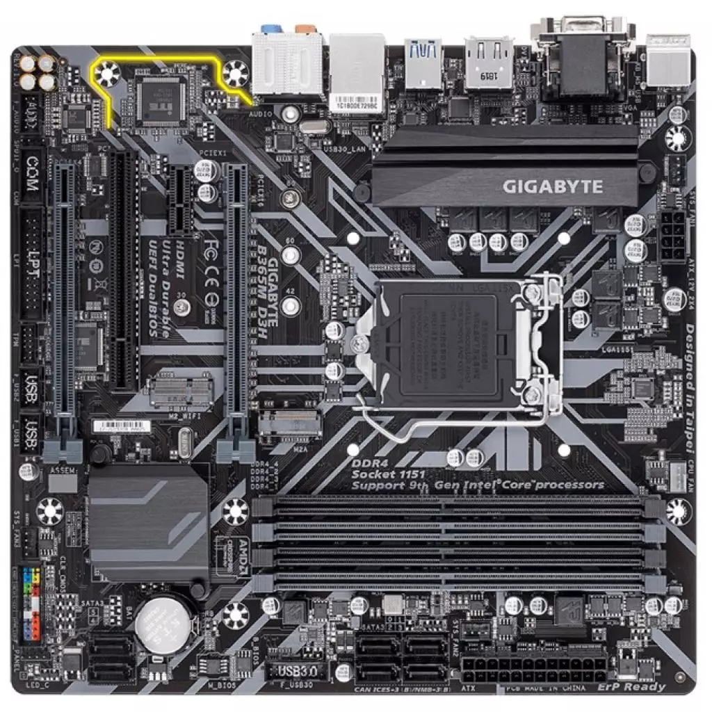 Материнская плата GIGABYTE B365M D3H (B365M D3H-RD) - 1 Материнская плата GIGABYTE B365M D3H (B365M D3H-RD) - 1