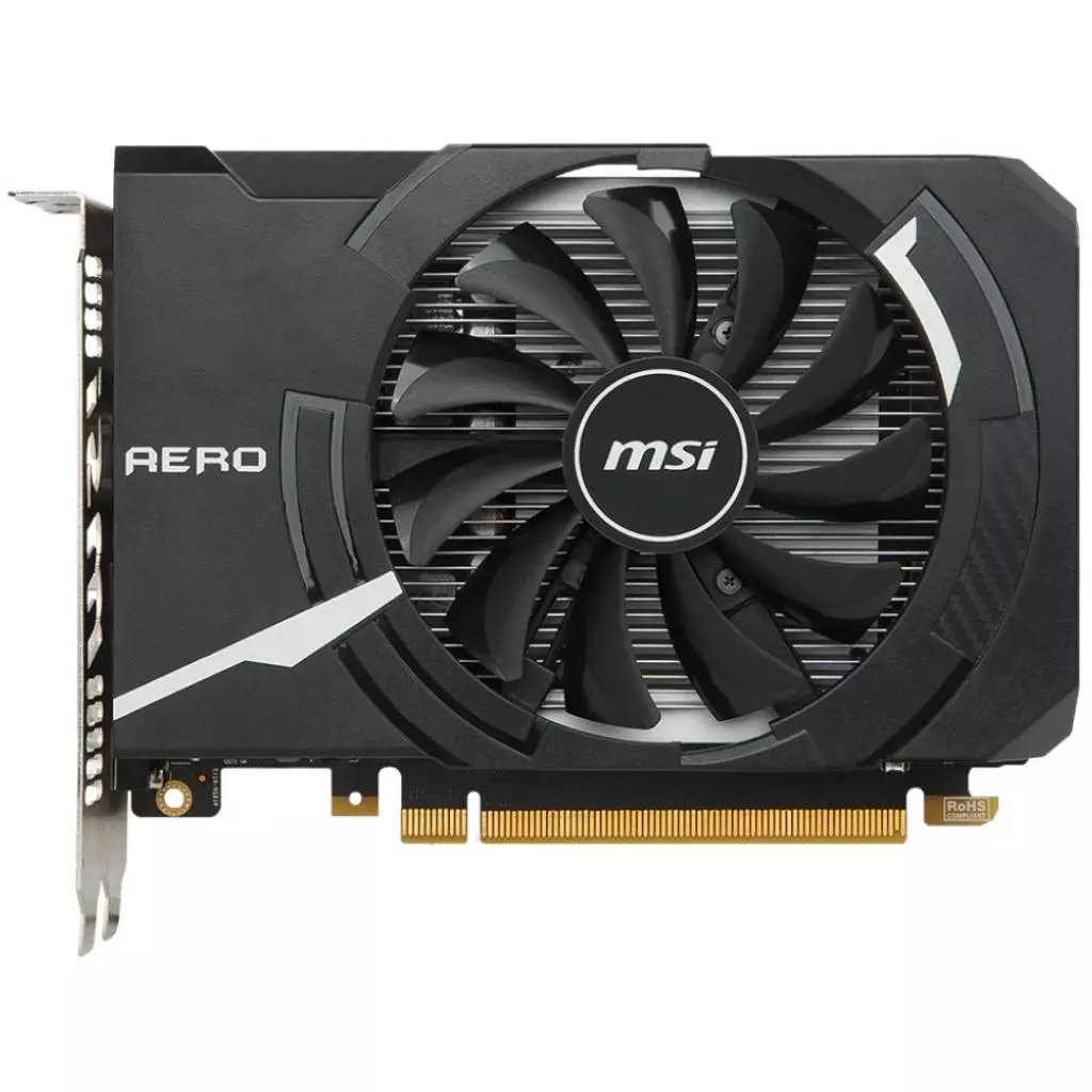 Видеокарта MSI GeForce GTX1050 Ti 4096Mb AERO ITX OC (GTX 1050 Ti AERO ITX 4G OC) - 1