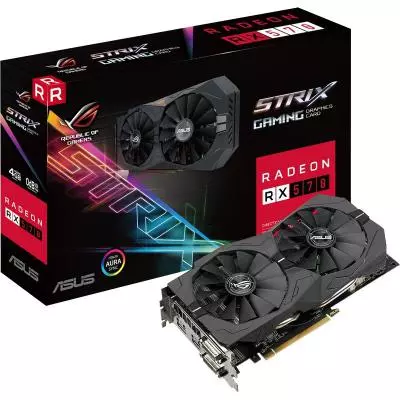 Видеокарта ASUS Radeon RX 570 4096Mb ROG STRIX GAMING (ROG-STRIX-RX570-4G-GAMING)