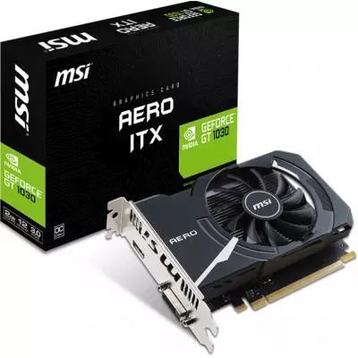 Видеокарта MSI GeForce GT1030 2048Mb AERO ITX OC (GT 1030 AERO ITX 2G OC)