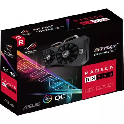 Видеокарта ASUS Radeon RX 560 4096Mb ROG STRIX GAMING OC (ROG-STRIX-RX560-O4G-GAMING) - 6 Видеокарта ASUS Radeon RX 560 4096Mb ROG STRIX GAMING OC (ROG-STRIX-RX560-O4G-GAMING) - 6