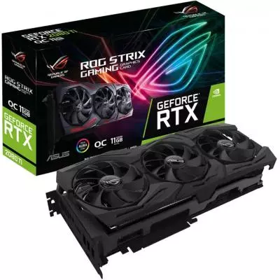 Видеокарта ASUS GeForce RTX2080 Ti 11Gb ROG STRIX GAMING OC (ROG-STRIX-RTX2080TI-O11G-GAMING)