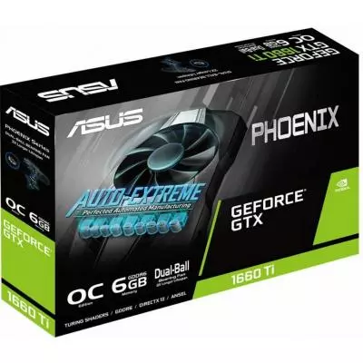 Видеокарта ASUS GeForce GTX1660 Ti 6144Mb PHOENIX OC (PH-GTX1660TI-O6G) - 5 Видеокарта ASUS GeForce GTX1660 Ti 6144Mb PHOENIX OC (PH-GTX1660TI-O6G) - 5
