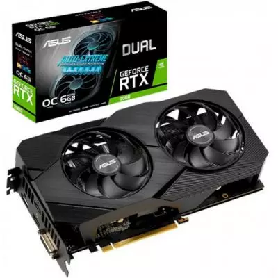 Видеокарта ASUS GeForce RTX2060 6144Mb DUAL OC EVO (DUAL-RTX2060-O6G-EVO)